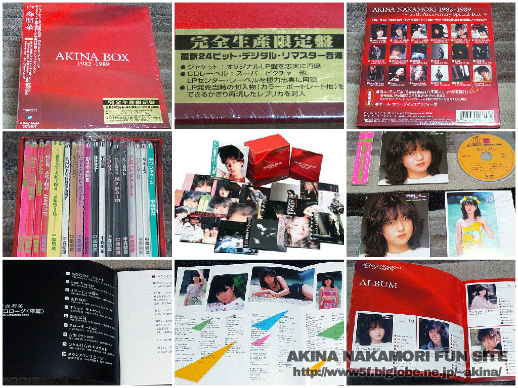 BOX | AKINA NAKAMORI FUN SITE（中森明菜ファンサイト）